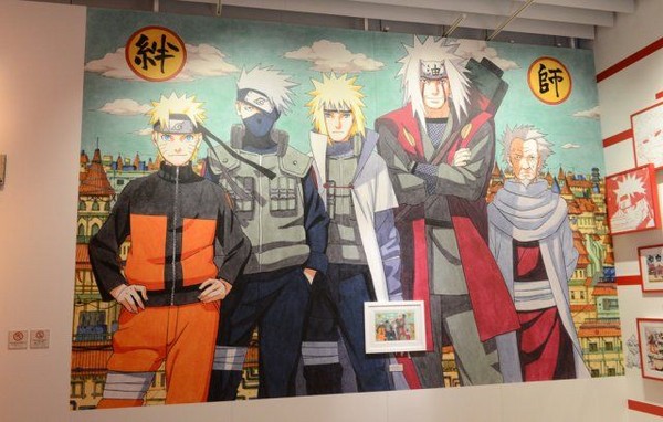 「連載完結記念 岸本斉史 NARUTO－ナルト－展」に展示された原画。(c)岸本斉史 スコット / 集英社