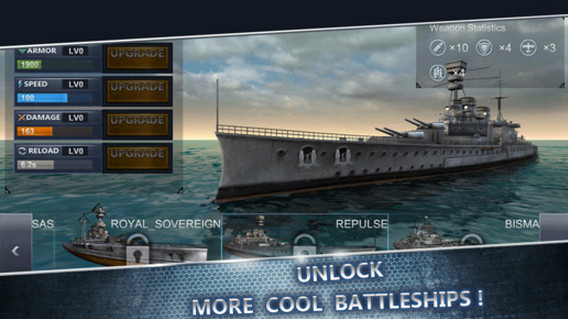 海戰射擊遊戲《Ultimate Sea Battle 3D》上架iOS