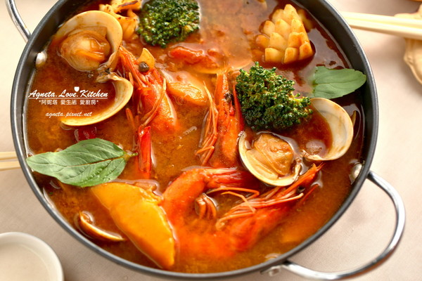 夏日椰香咖哩海鲜锅