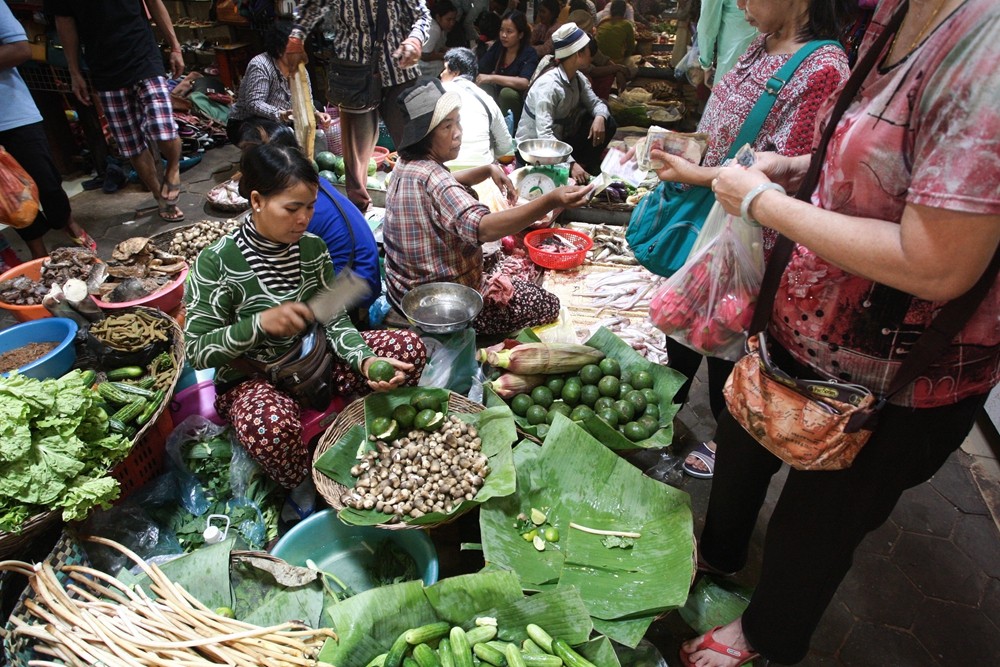 柬埔寨暹粒老菜市場、新塔瑪尼度假村烹飪課。（圖／記者陳睿中攝）