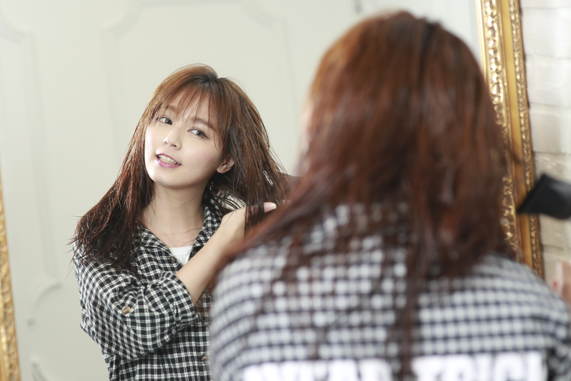 頭髮香氛護理-吹頭髮（圖／記者黃克翔攝）