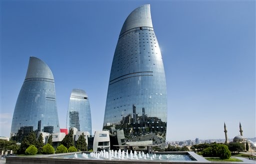 亞塞拜然首都巴庫。（圖／達志影像／美聯社）
