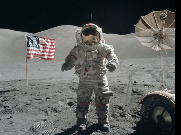 登陸月球的阿波羅17號任務。（圖／翻攝自維基百科）