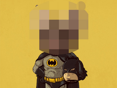 卡通人物換臉秀　原來蝙蝠俠不肯脫下面罩是有原因的！