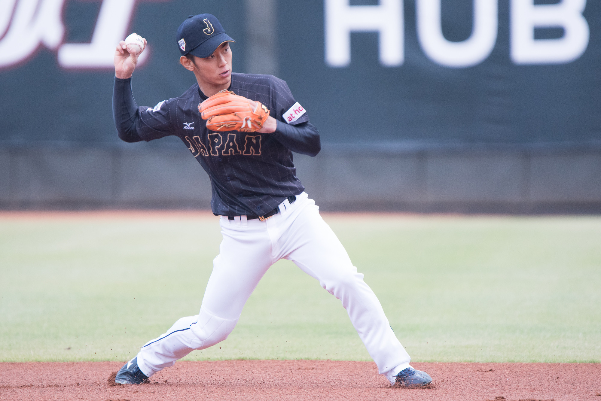 12強日本隊練球。今宮健太（圖／記者季相儒攝）