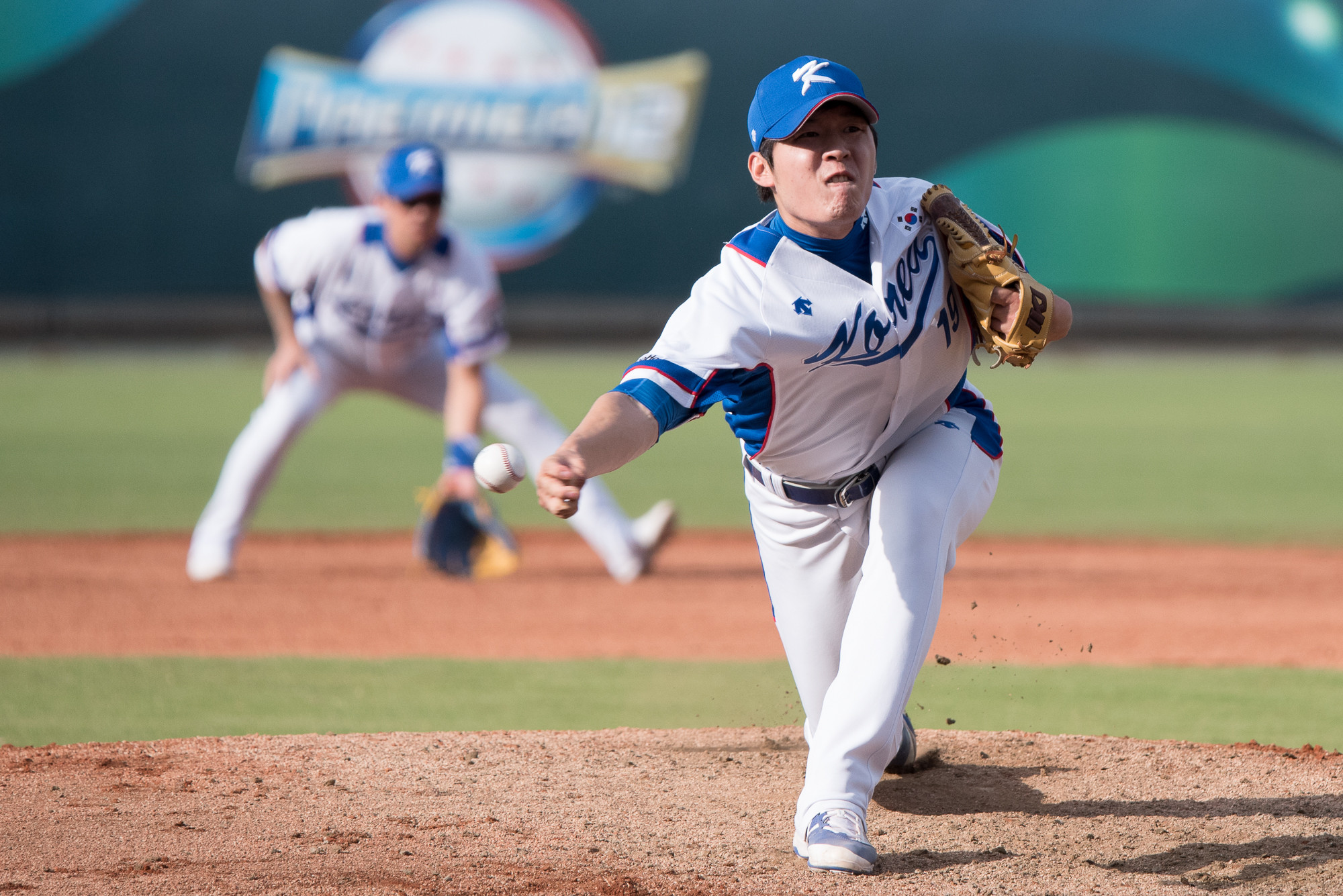 12強南韓VS委內瑞拉。李太陽（圖／記者季相儒攝）