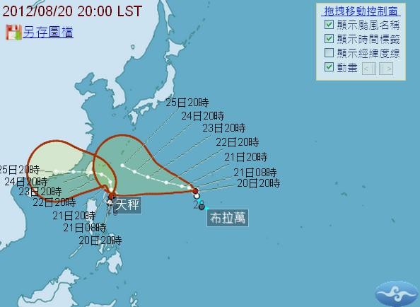 天秤 布拉萬雙颱哥倆好相互牽引恐形成藤原效應 Ettoday生活新聞 Ettoday新聞雲