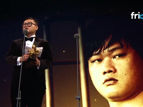 第52屆金馬獎頒獎典禮，最佳男配角得獎人白只。（圖／翻攝friday影音）