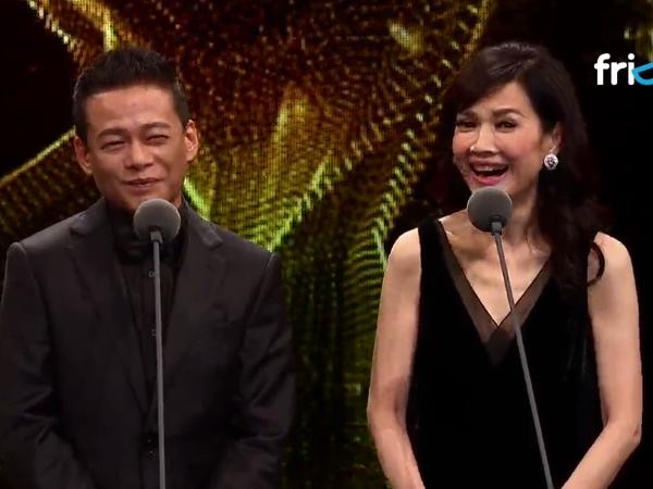 第52屆金馬獎頒獎典禮，頒獎人李康生、陳湘琪，以20、30、40、50比喻女主角入圍者。（圖／翻攝自friDay影音）