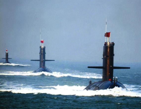 中國海軍潛艇部隊。（圖／翻攝自中國評論新聞網）