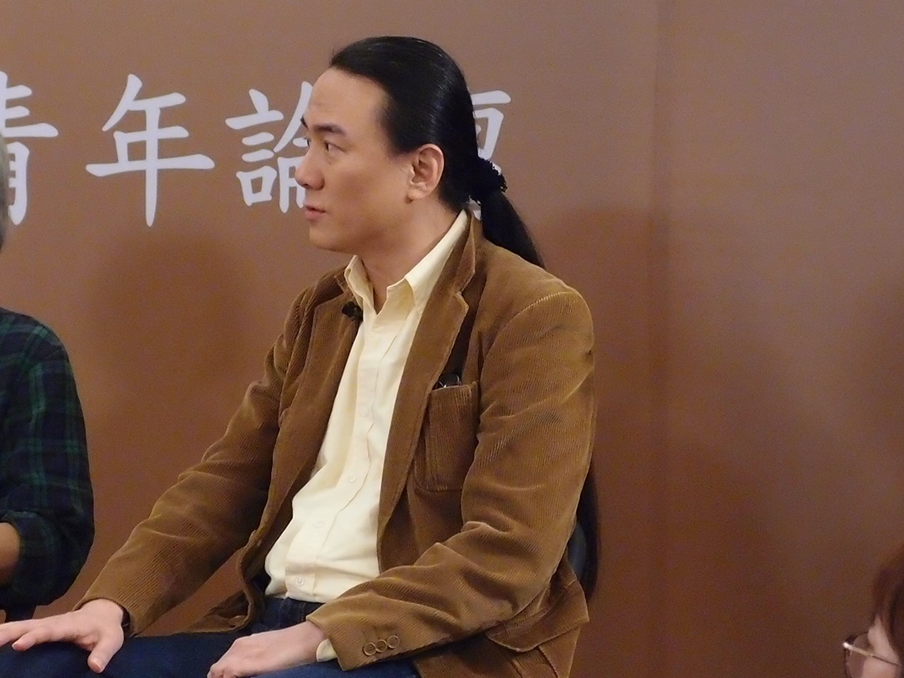 翟本喬參與BBC中文網所舉辦的台灣大選兩岸三地青年論壇。（圖／記者林冠瑜攝）