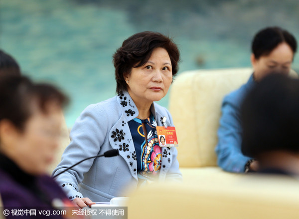 代表出席大陸兩會、人大會議的「台灣省代表團」成員之一的陳雲英，也是著名經濟學家林毅夫的夫人。（圖／CFP）