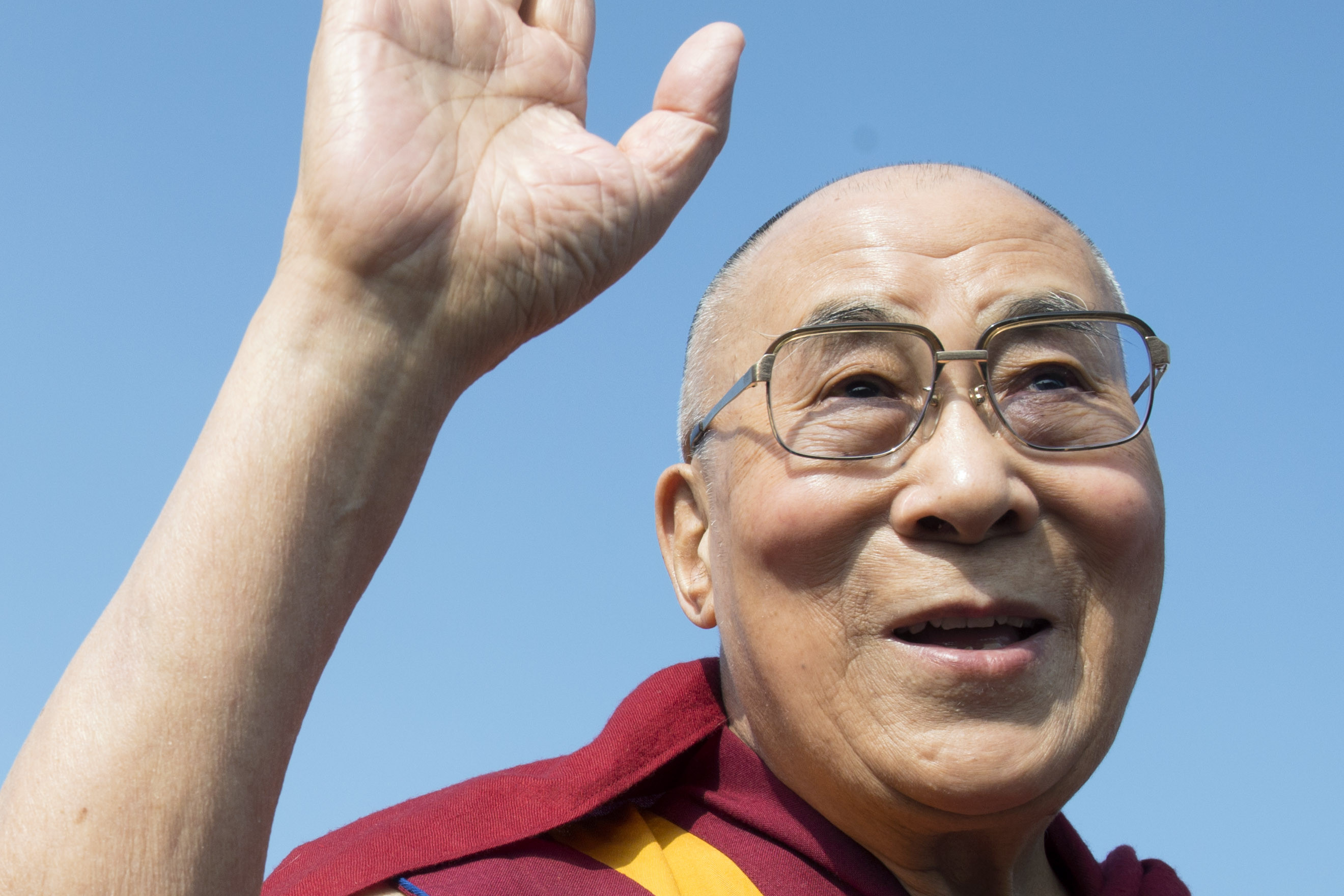▲西藏精神領袖達賴喇嘛在瑞士日內瓦。（圖／達志影像／美聯社）