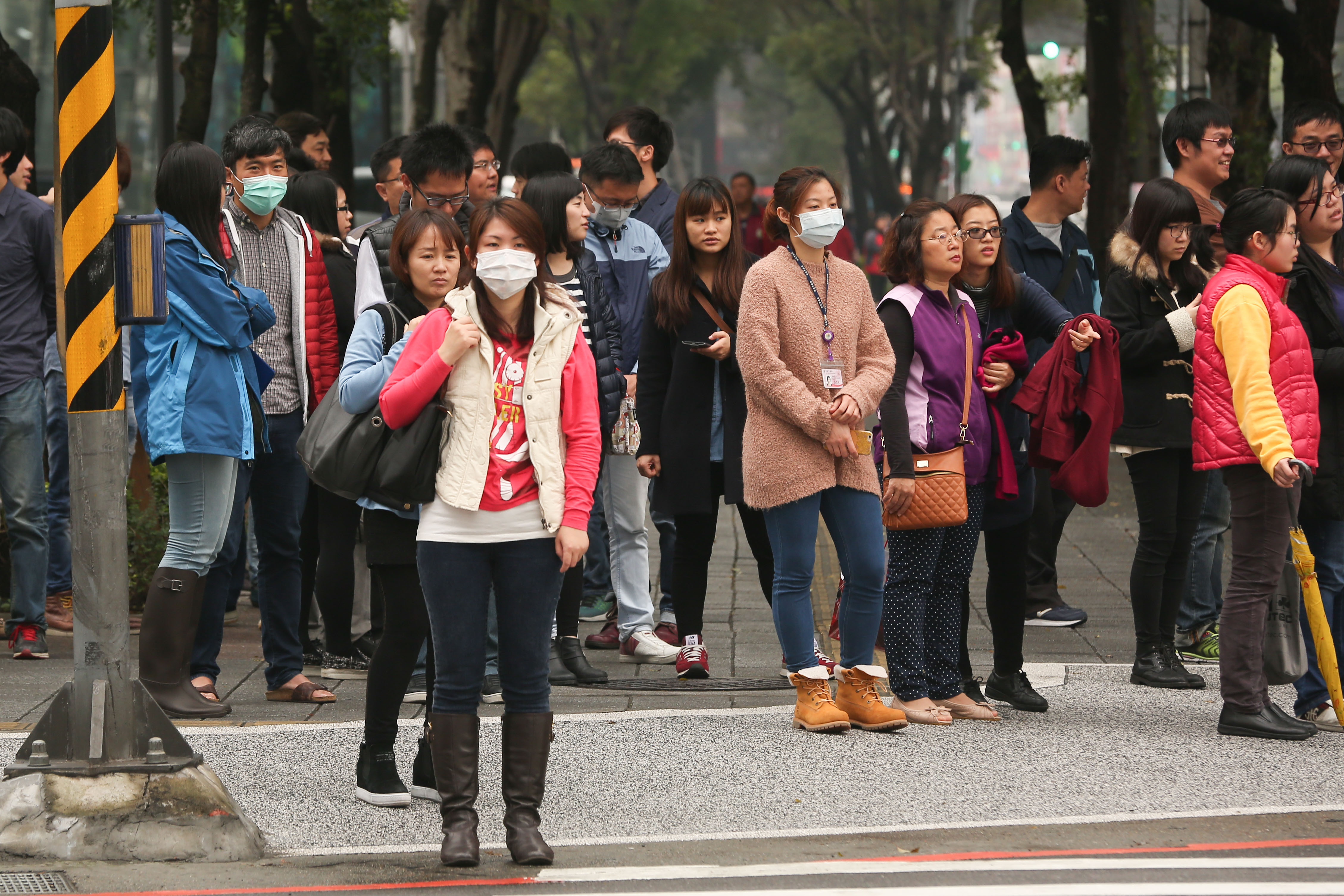 空氣污然,PM2.5,戴口罩,口罩（圖／記者李鍾泉攝）