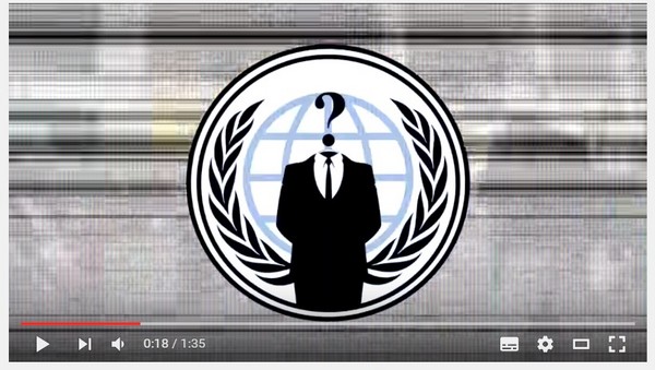 「匿名者」駭進希臘央行　「30天內癱瘓全球央行」。（圖／翻攝自YouTube）