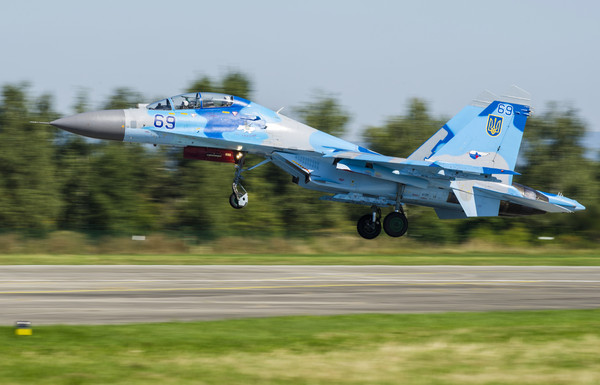 俄軍Su-27戰鬥機。（圖／達志影像／美聯社）