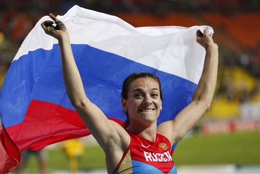 俄羅斯撐竿跳女王Yelena Isinbayeva(達志影像)