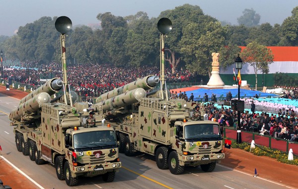 印度現有的布拉莫斯飛彈（BrahMos）。（圖／達志影像／美聯社）