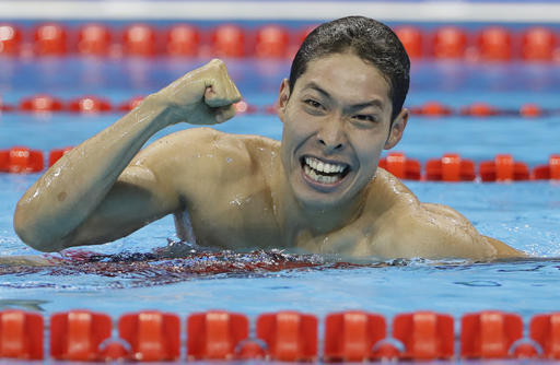 里約奧運日本男子400公尺個人混合金牌萩野公介。（圖／達志影像／美聯社）