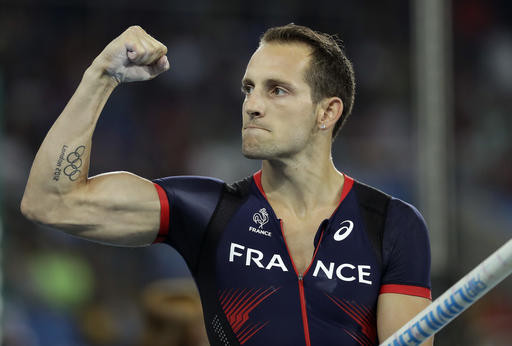 法國撐竿跳世界紀錄保持人拉維勒尼(Renaud Lavillenie)。（圖／達志影像／美聯社）