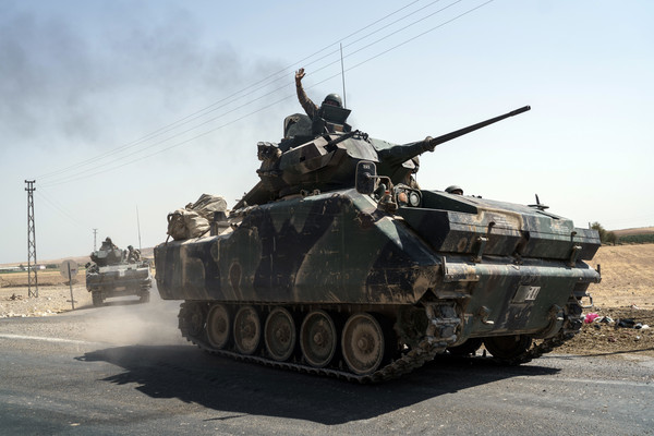 ▲土耳其對敘利亞北部發起軍事行動。（圖／達志影像／美聯社）