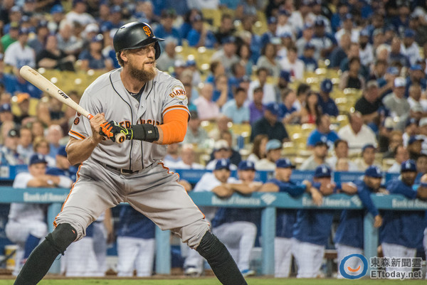 巨人隊潘斯Hunter Pence。(圖／駐美特約攝影李宏政攝)