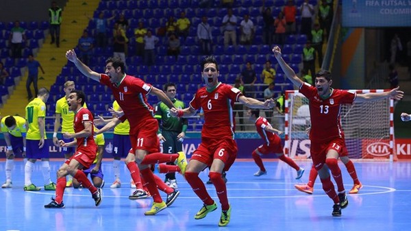 伊朗在世界盃五人制擊敗霸主巴西。(圖／翻攝自FIFA)