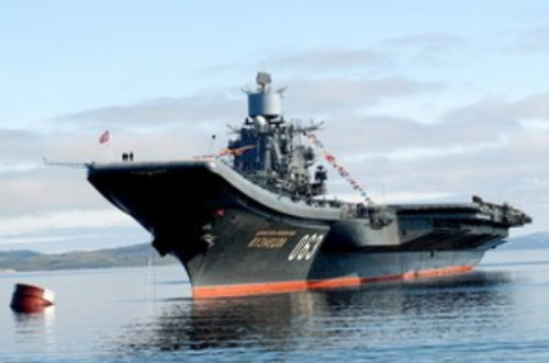 俄羅斯「庫茲涅佐夫號」（Admiral Kuznetsov）航空母艦。（圖／翻攝自俄羅斯海軍官網）