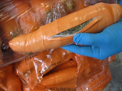 這根有毒！毒梟「奇葩藏毒」9招　胡蘿蔔都能塞大麻！