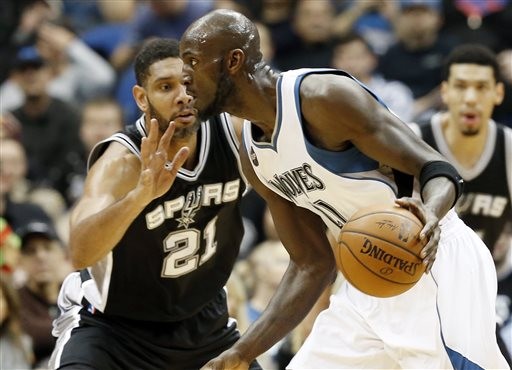 ▲賈奈特（kevin garnett）、鄧肯（tim duncan）。（圖／達志影像／美聯社）