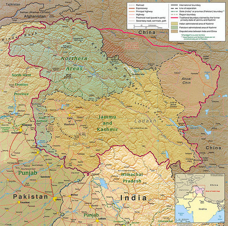 印巴邊境又發生軍事衝突。(圖／維基百科)