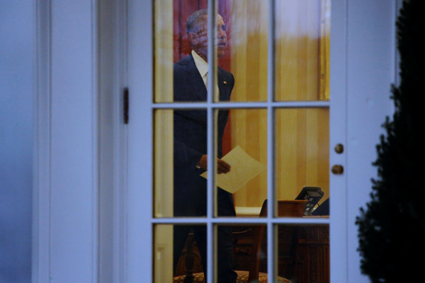 ▲歐巴馬將給川普的信放在橢圓形辦公室內。（圖／路透社）