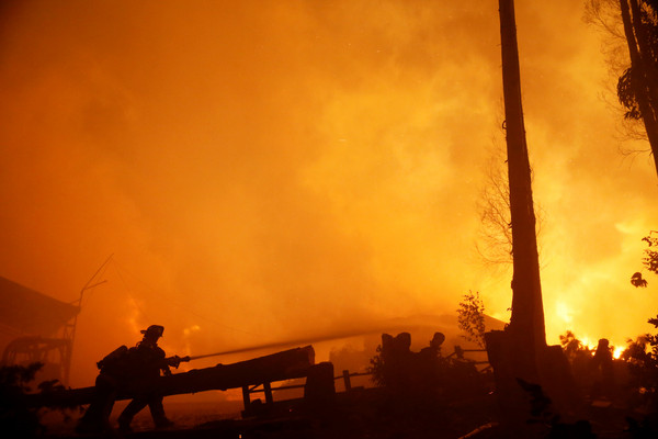▲智利發生史上最嚴重森林大火。（圖／路透社）
