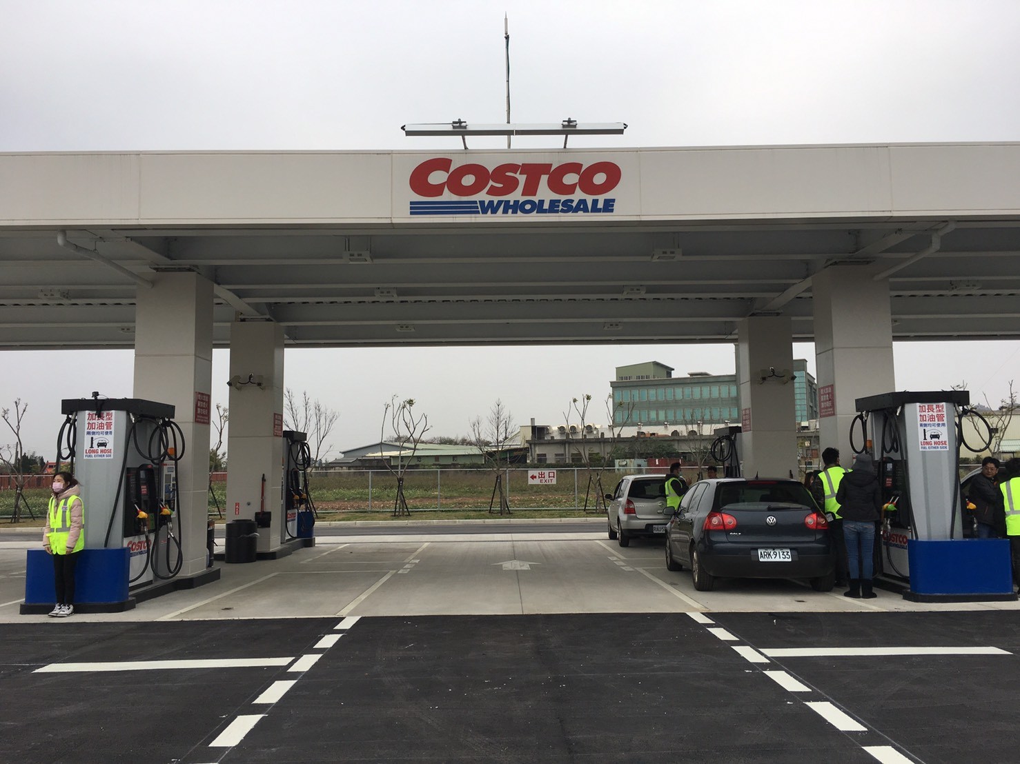 Costco在中壢店建立全台首加油站。（圖／記者徐政璿攝）