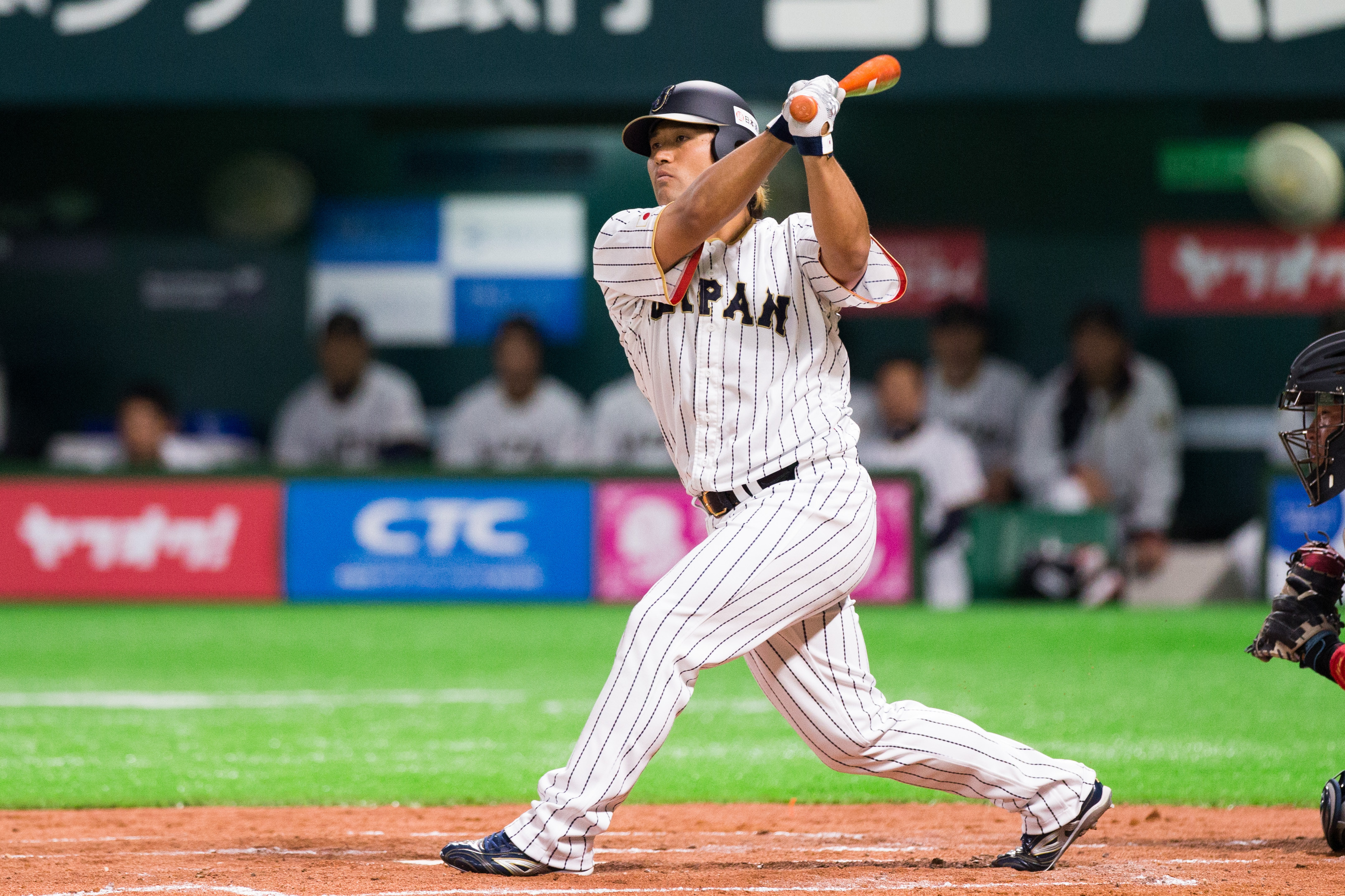 中職日職棒對抗賽,WBC日本隊,日職,平田良介（圖／記者季相儒攝）