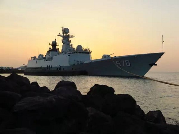 大陸海軍「和平方舟」醫院船首次赴吉布地。（圖／翻攝自《中國軍網》）