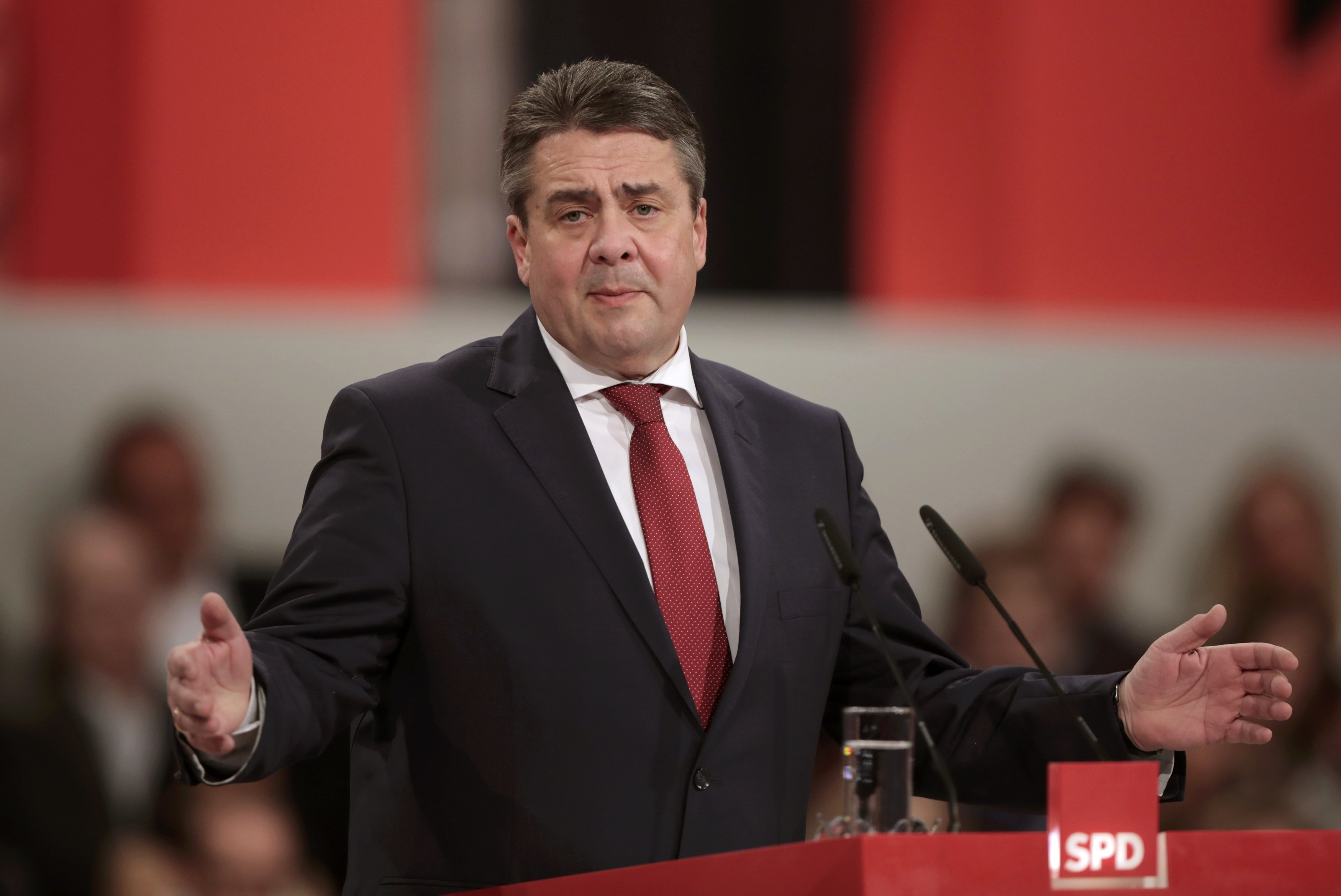 德國外交部長嘉布瑞爾（Sigmar Gabriel）。（圖／路透社）