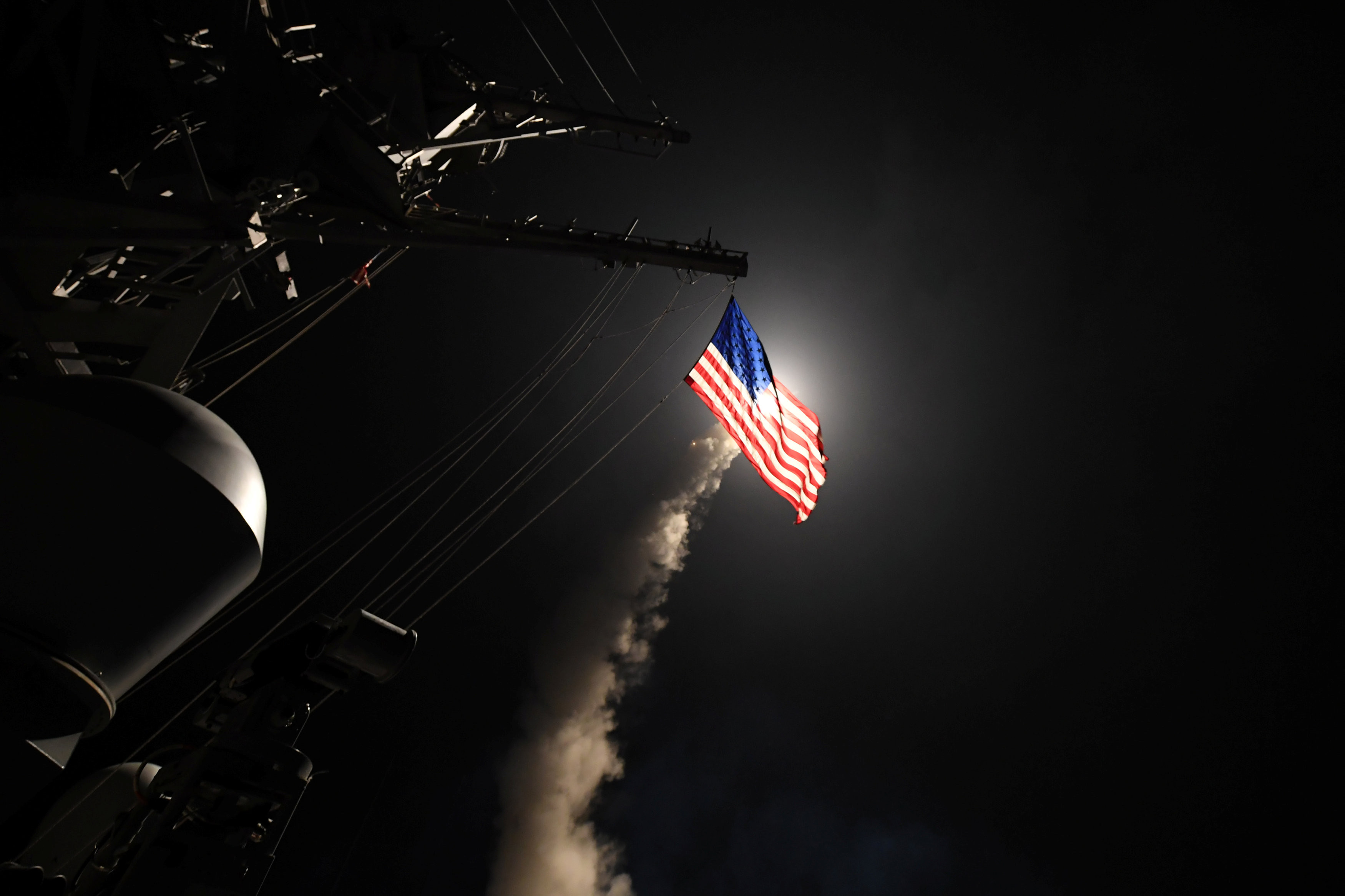 美軍空襲敘利亞,USS Porter (DDG 78),波特號驅逐艦,戰斧巡弋飛彈。（圖／路透社）