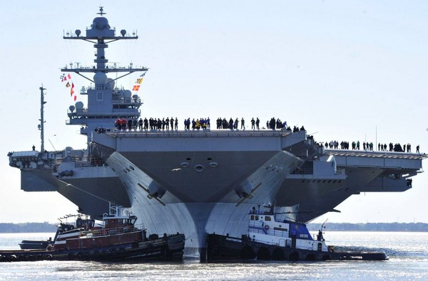 福特號航空母艦,USS Gerald R. Ford,CVN　78（翻攝自USS Gerald R. Ford - CVN 78粉絲專頁）