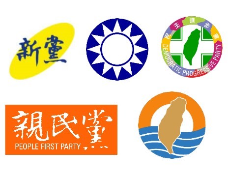 台湾主要政党党徽,你都画得出来吗?