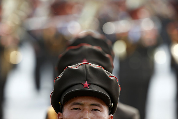 北韓閱兵式，紀念105周年金日成冥誕。（圖／路透社）