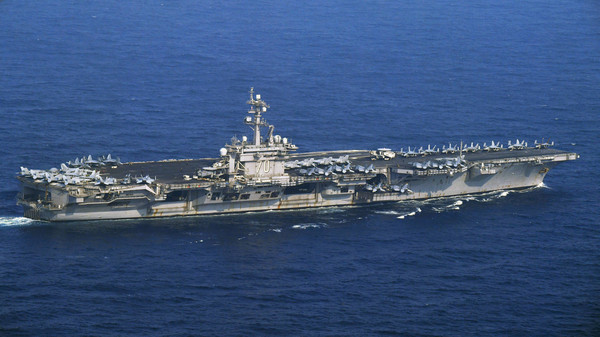 卡爾文森號航空母艦, USS Carl Vinson (CVN 70)。（圖／路透社）