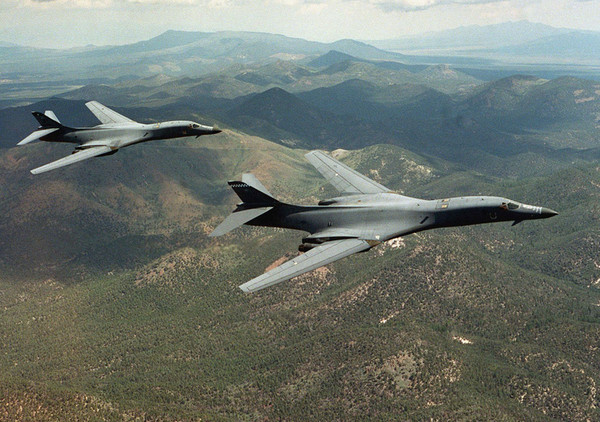 B-1槍騎兵戰略轟炸機,B-1B。（圖／路透社）