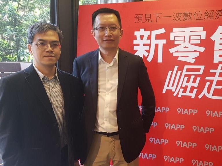 91APP董事長何英圻（右）、91APP總經理楊明芳（左）。（圖／記者洪菱鞠攝）