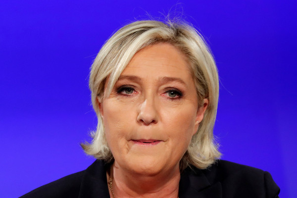 法國總統大選敗選候選人雷朋（Marine Le Pen）。（圖／路透社）