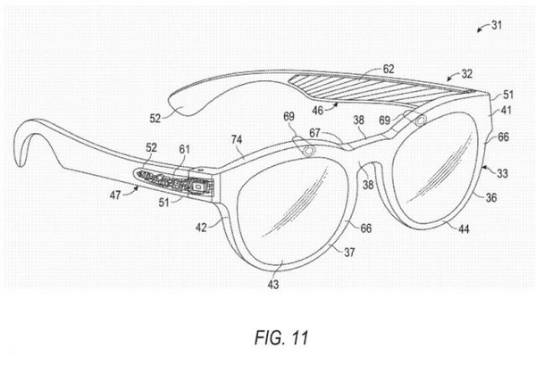 Snapchat 將推AR擴增實境的新 Spectacles 智慧眼鏡？（圖／翻攝自美國專利與商標局）
