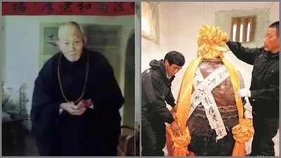 老和尚苦修肉身佛！坐缸圓寂悶3年，撬開時已金剛不壞…眾人跪地