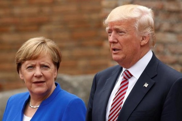 德國總理梅克爾對川普表達失望之情。（圖／路透社）