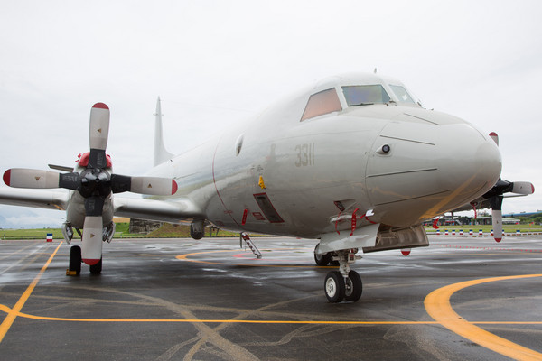 ▲空軍花蓮基地營區開放全兵力預校媒體邀訪。P-3C反潛機,獵戶座海上巡邏機,中華民國空軍（圖／記者季相儒攝）