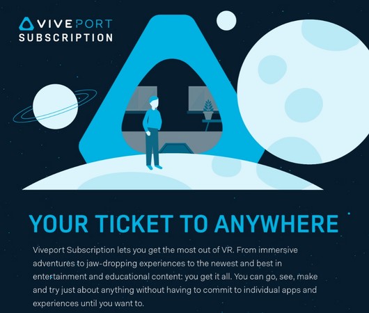 體驗再升級！VIVEPORT訂閱服務超過150項虛擬實境內容（HTC提供）